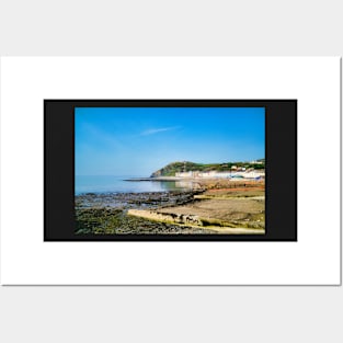 Aberystwyth Beach & Promenade - Spring Sunshine - Coastal Scenery Posters and Art